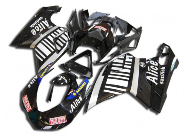 Best Black Alice Ducati 848 1098 1198 Motorcycle Fairings 2007-2012 Best Black Alice Ducati 848 1098 1198 Motorcycle Fairings 2007-2012