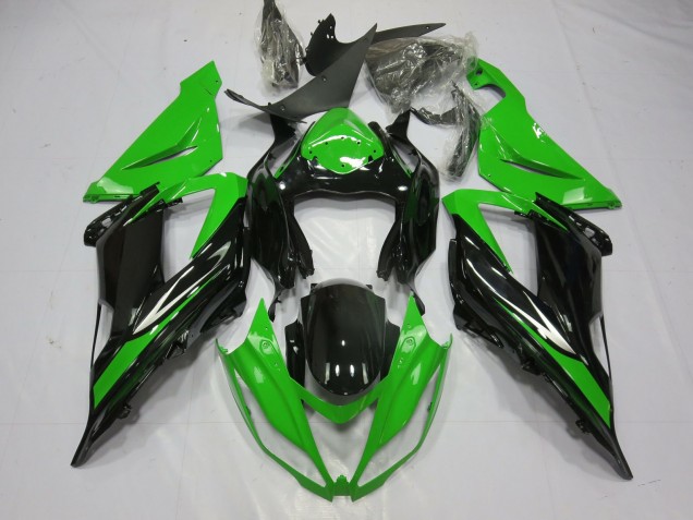 Best Black and Green Kawasaki ZX6R Motorcycle Fairings 2013-2018 Best Black and Green Kawasaki ZX6R Motorcycle Fairings 2013-2018