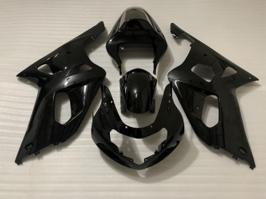 Best Black Gloss Suzuki GSXR 600-750 Motorcycle Fairings 2001-2003