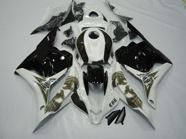 Best Black gold and white Honda CBR600RR Motorcycle Fairings 2009-2012 Best Black gold and white Honda CBR600RR Motorcycle Fairings 2009-2012