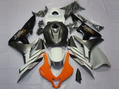 Best Black Grey and Orange Honda CBR600RR Motorcycle Fairings 2007-2008