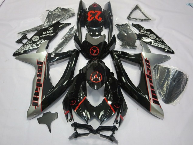 Best Black Grey Jordan Suzuki GSXR 600-750 Motorcycle Fairings 2008-2010 Best Black Grey Jordan Suzuki GSXR 600-750 Motorcycle Fairings 2008-2010