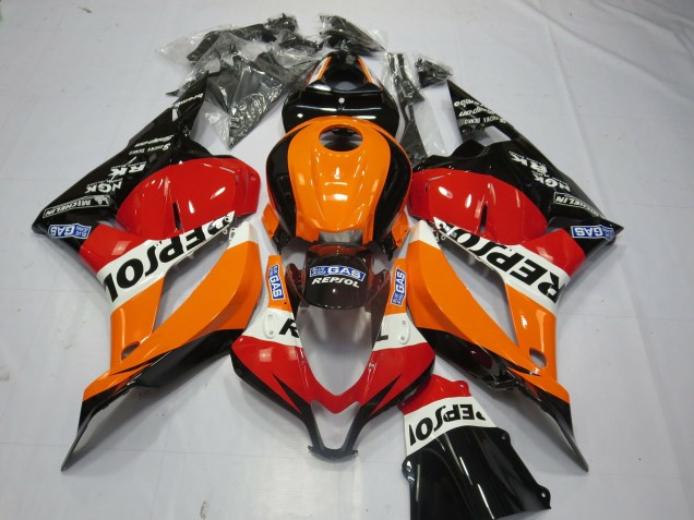 Best Black Repsol Honda CBR600RR Motorcycle Fairings 2009-2012