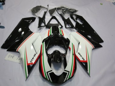 Best Black tri Color Ducati 848 1098 1198 Motorcycle Fairings 2007-2012