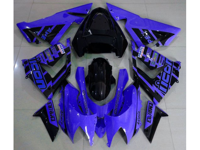 Best Blue and Black & Logos Kawasaki ZX10R Motorcycle Fairings 2004-2005 Best Blue and Black & Logos Kawasaki ZX10R Motorcycle Fairings 2004-2005