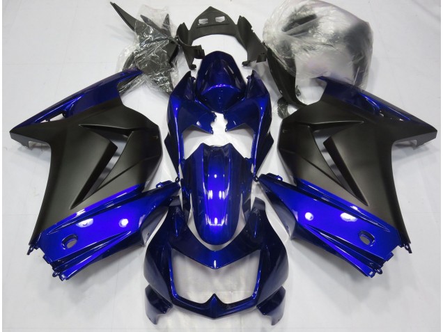 Best Blue and Matte Black Kawasaki Ninja 250 Motorcycle Fairings 2008-2013 Best Blue and Matte Black Kawasaki Ninja 250 Motorcycle Fairings 2008-2013