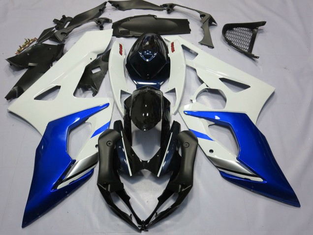 Best Blue and White Suzuki GSXR 1000 Motorcycle Fairings 2005-2006