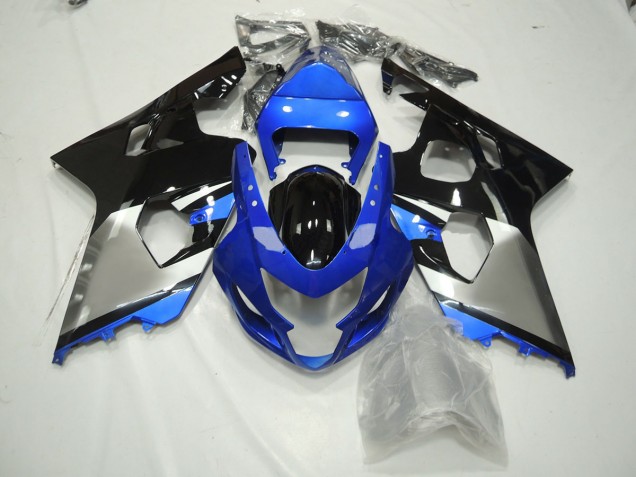 Best Blue Black and Silver Suzuki GSXR 600-750 Motorcycle Fairings 2004-2005 Best Blue Black and Silver Suzuki GSXR 600-750 Motorcycle Fairings 2004-2005