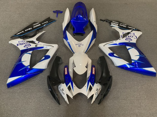 Best Blue Corona Suzuki GSXR 600-750 Motorcycle Fairings 2006-2007