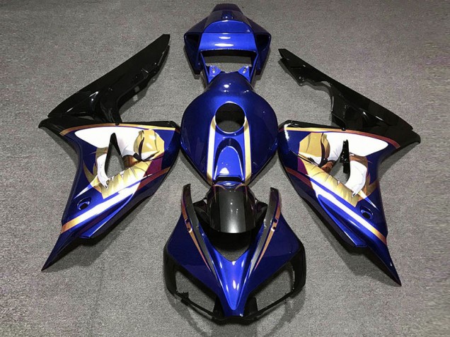 Best Blue & Gold Honda CBR1000RR Motorcycle Fairings 2006-2007