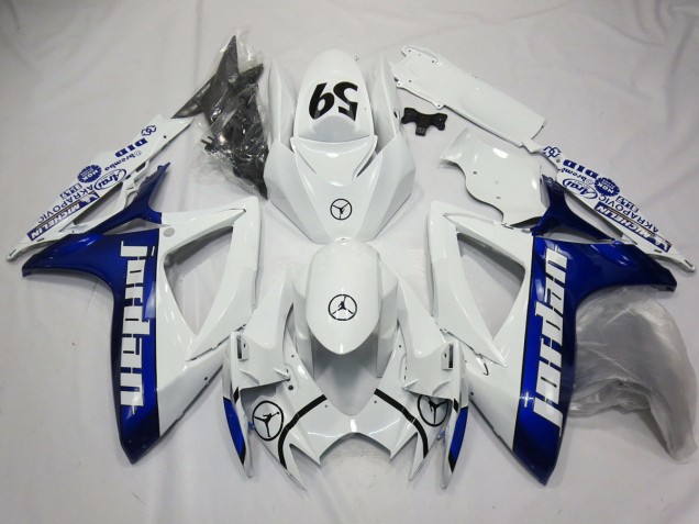 Best Blue Jordan Suzuki GSXR 600-750 Motorcycle Fairings 2006-2007 Best Blue Jordan Suzuki GSXR 600-750 Motorcycle Fairings 2006-2007