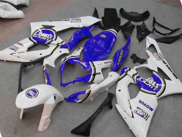 Best Blue Lucky Strike Suzuki GSXR 1000 Motorcycle Fairings 2005-2006 Best Blue Lucky Strike Suzuki GSXR 1000 Motorcycle Fairings 2005-2006