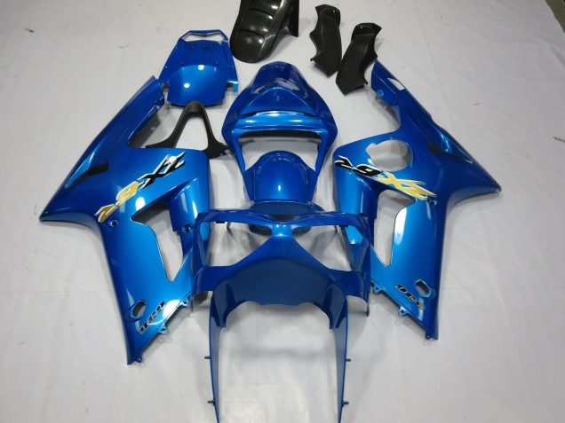 Best Blue Ninja Kawasaki ZX6R Motorcycle Fairings 2003-2004 Best Blue Ninja Kawasaki ZX6R Motorcycle Fairings 2003-2004