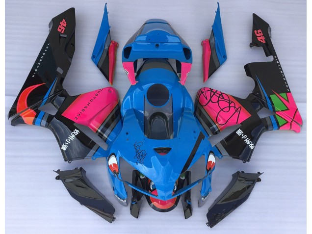 Best Blue Shark & Pink Honda CBR600RR Motorcycle Fairings 2005-2006 Best Blue Shark & Pink Honda CBR600RR Motorcycle Fairings 2005-2006
