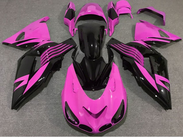 Best Bright Pink Kawasaki ZX14R Motorcycle Fairings 2006-2011