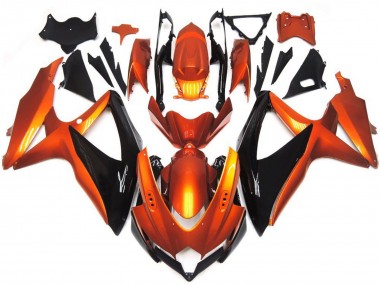 Best Bronze Orange and Black Suzuki GSXR 600-750 Motorcycle Fairings 2008-2010