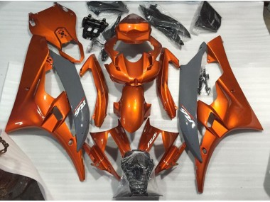 Best Burnt Orange and Nardo Yamaha R6 Motorcycle Fairings 2006-2007