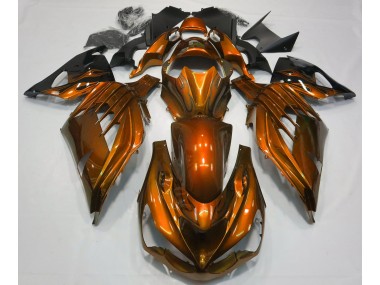 Best Burnt Orange Gloss Kawasaki ZX14R Motorcycle Fairings 2012-2019