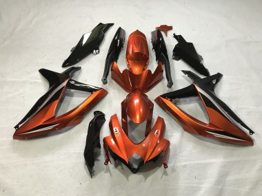 Best Burnt Orange Suzuki GSXR 600-750 Motorcycle Fairings 2008-2010