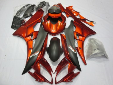 Best Burnt Orange Yamaha R6 Motorcycle Fairings 2006-2007