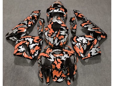 Best Camo & LIGHT ORANGE Honda CBR600RR Motorcycle Fairings 2005-2006