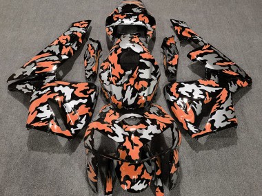 Best Camo & LIGHT ORANGE Honda CBR600RR Motorcycle Fairings 2005-2006