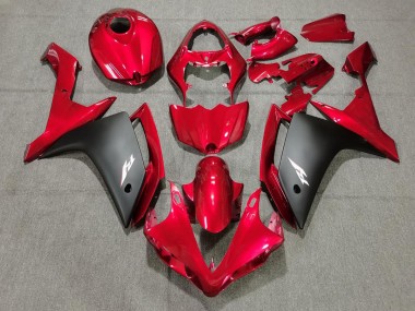 Best Candy Red & Black Yamaha R1 Motorcycle Fairings 2007-2008