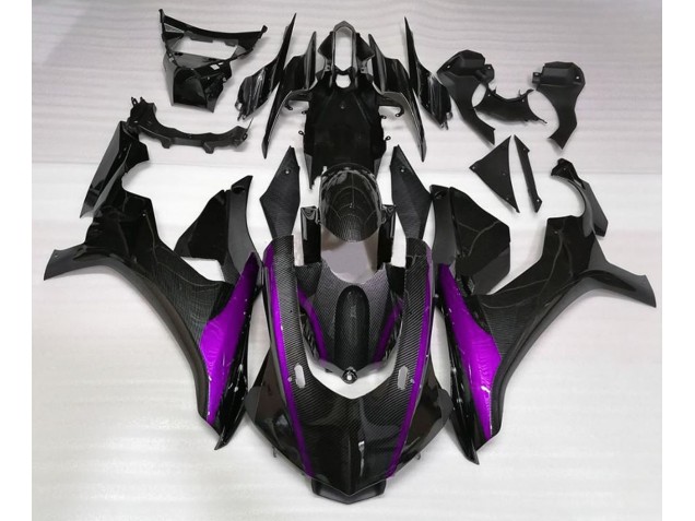 Best Carbon Fiber Style & Purple Yamaha R1 Motorcycle Fairings 2015-2019