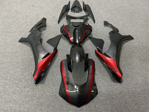 Best Carbon Fiber Style & Red Yamaha R1 Motorcycle Fairings 2015-2019 Best Carbon Fiber Style & Red Yamaha R1 Motorcycle Fairings 2015-2019