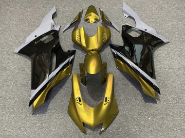 Best Cement Black and Gold Yamaha R6 Motorcycle Fairings 2017-2019