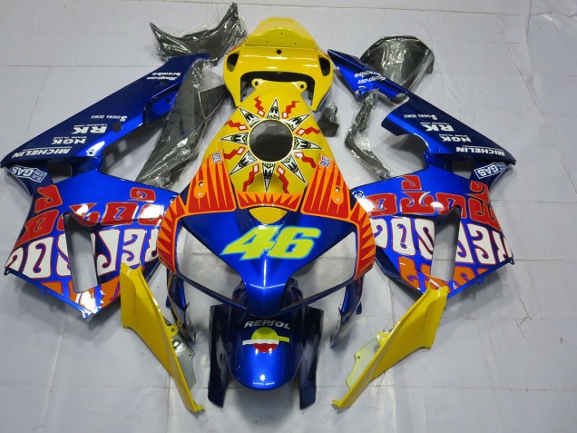 Best Custom Blue Rossi Honda CBR600RR Motorcycle Fairings 2005-2006 Best Custom Blue Rossi Honda CBR600RR Motorcycle Fairings 2005-2006