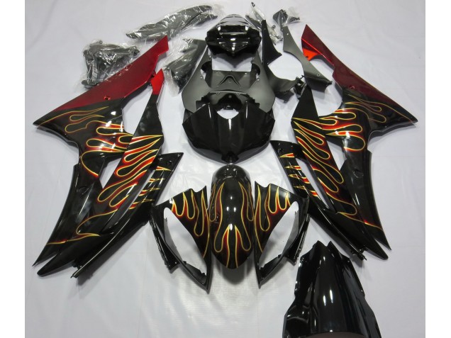 Best Custom Flame Yamaha R6 Motorcycle Fairings 2008-2016