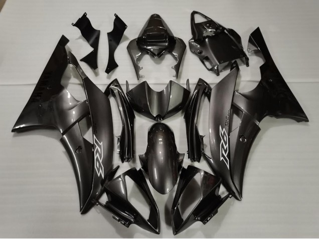Best Dark Silver Yamaha R6 Motorcycle Fairings 2008-2016
