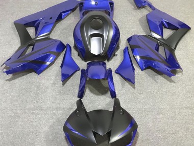 Best Deep Blue and Matte Black Honda CBR600RR Motorcycle Fairings 2013-2020