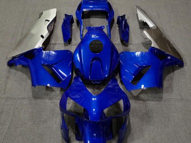 Best Deep Blue & Silver Honda CBR600RR Motorcycle Fairings 2003-2004