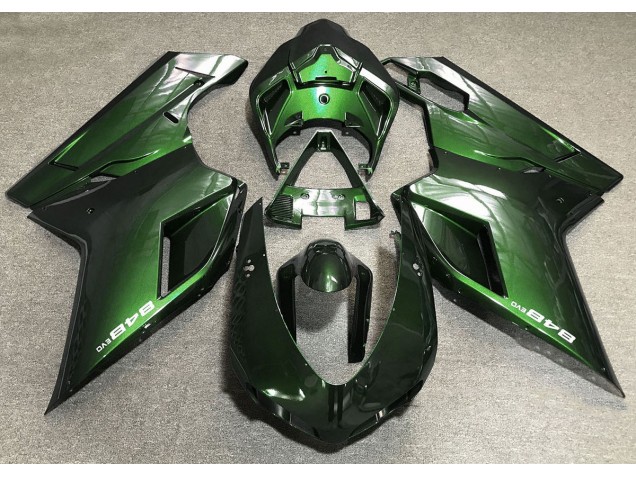 Best Deep Green Ducati 848 1098 1198 Motorcycle Fairings 2007-2012 Best Deep Green Ducati 848 1098 1198 Motorcycle Fairings 2007-2012