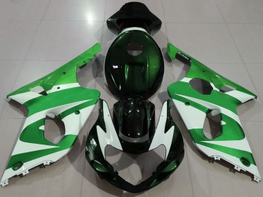 Best Deep Green & logos Suzuki GSXR 1000 Motorcycle Fairings 2000-2002