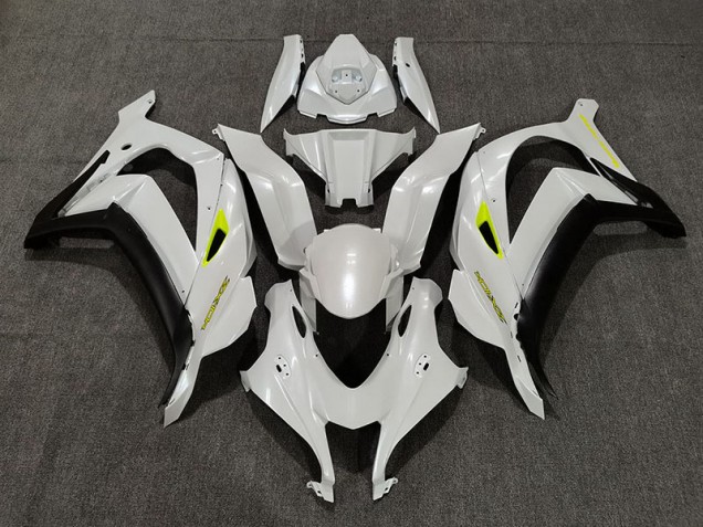 Best Deep Pearl White Kawasaki ZX10R Motorcycle Fairings 2016-2019 Best Deep Pearl White Kawasaki ZX10R Motorcycle Fairings 2016-2019