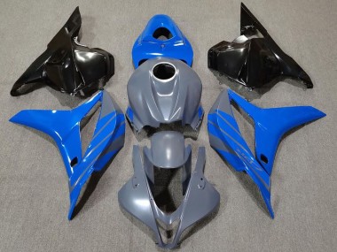 Best Double Blue on Gray Honda CBR600RR Motorcycle Fairings 2009-2012