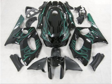 Best Emerald Green Flame Yamaha YZF600 Motorcycle Fairings 1998-2007
