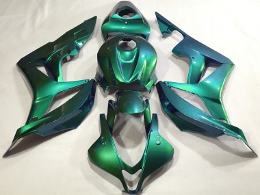 Best Emerald Green Plain Honda CBR600RR Motorcycle Fairings 2007-2008