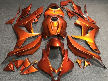 Best Flat Orange Honda CBR600RR Motorcycle Fairings 2007-2008