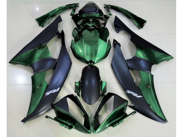 Best Forest Green and Matte Black Yamaha R6 Motorcycle Fairings 2008-2016 Best Forest Green and Matte Black Yamaha R6 Motorcycle Fairings 2008-2016