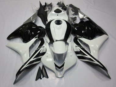 Best Gloss Black and White Honda CBR600RR Motorcycle Fairings 2009-2012
