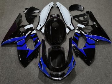 Best Gloss Black Blue and White Yamaha YZF600 Motorcycle Fairings 1998-2007