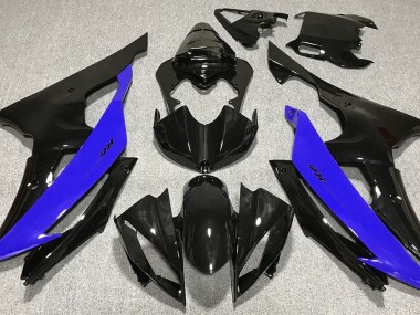 Best Gloss Black & Blue Yamaha R6 Motorcycle Fairings 2008-2016