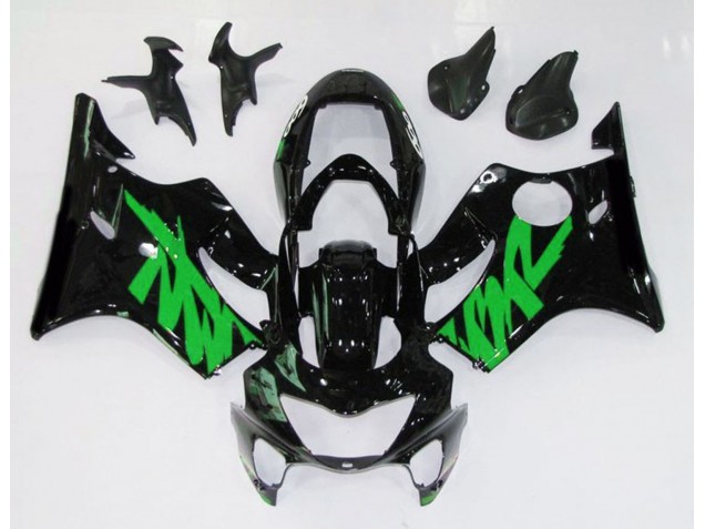 Best Gloss Black & Green Honda CBR600 F4 Motorcycle Fairings 1999-2000 Best Gloss Black & Green Honda CBR600 F4 Motorcycle Fairings 1999-2000