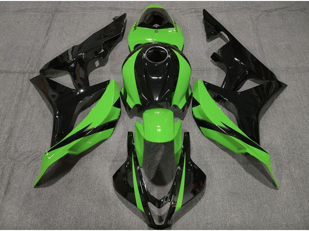 Best Gloss Black & Green Honda CBR600RR Motorcycle Fairings 2007-2008 Best Gloss Black & Green Honda CBR600RR Motorcycle Fairings 2007-2008