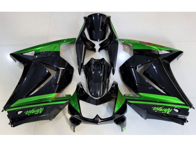 Best Gloss Black & Green Kawasaki Ninja 250 Motorcycle Fairings 2008-2013