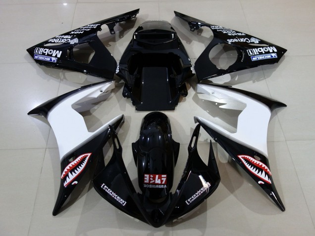 Best Gloss Black & logos Yamaha R6 Motorcycle Fairings 2006-2007 Best Gloss Black & logos Yamaha R6 Motorcycle Fairings 2006-2007